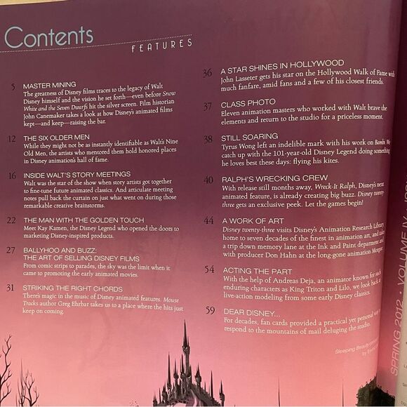 Disney twenty three special edition 75 Years of Disney Animation spring 2012 New - Picture 2 of 15